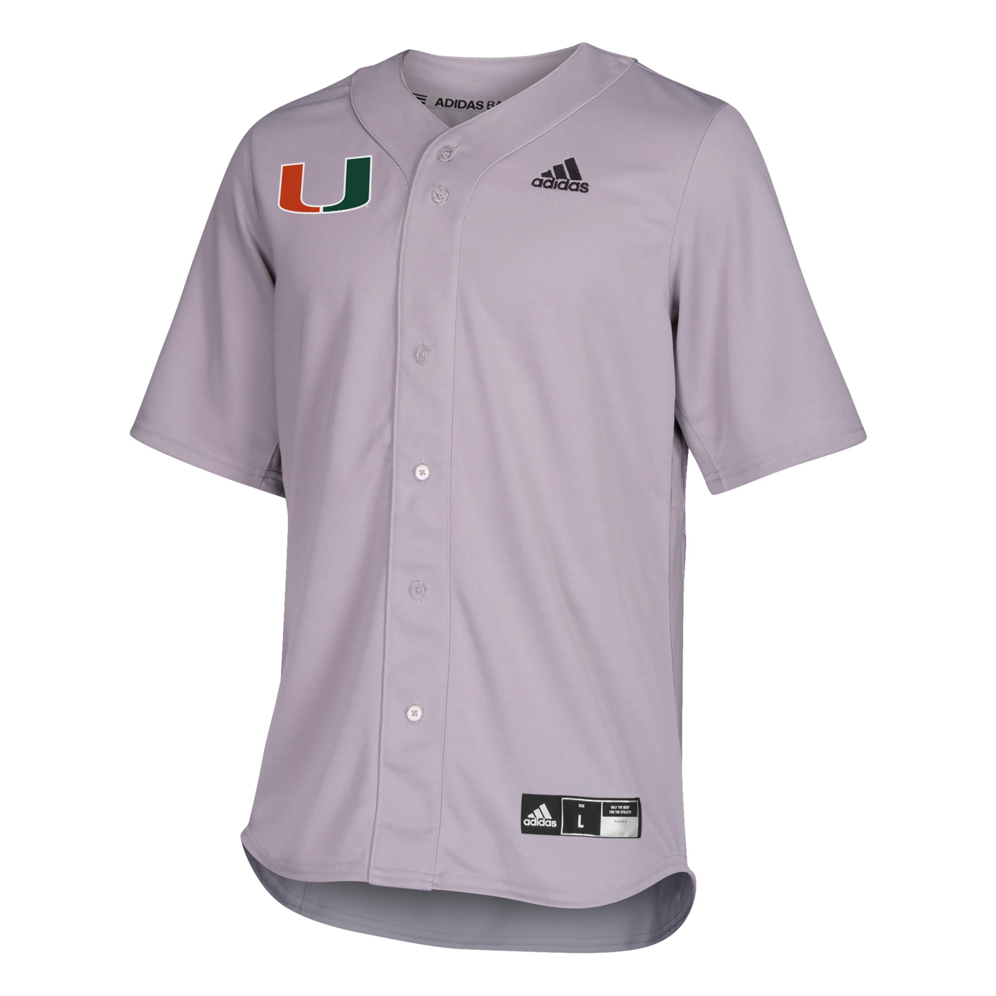 Miami Hurricanes adidas 2019 Full Button Down Baseball ...