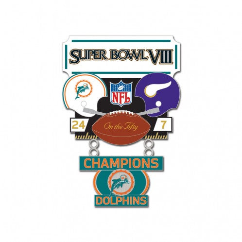 Miami Dolphins National Football League pin fan button jewelry accesso