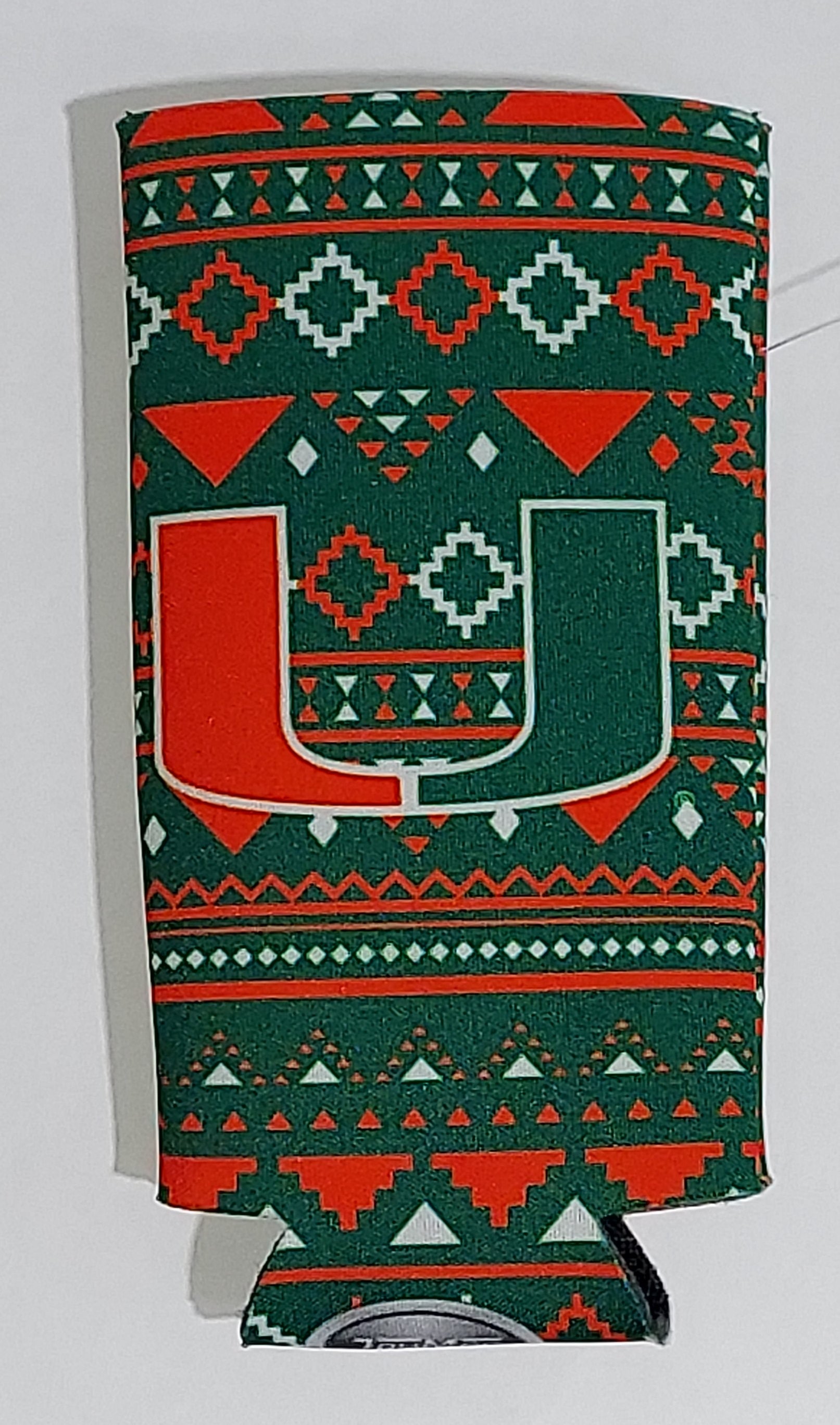 Miami Hurricanes 12 oz Tie-Dye Slim Can Koozie Tumbler