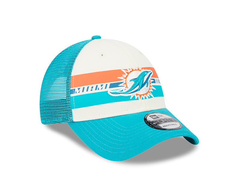 Dolphins Gray Bucket Era Distinct Miami Hat - New
