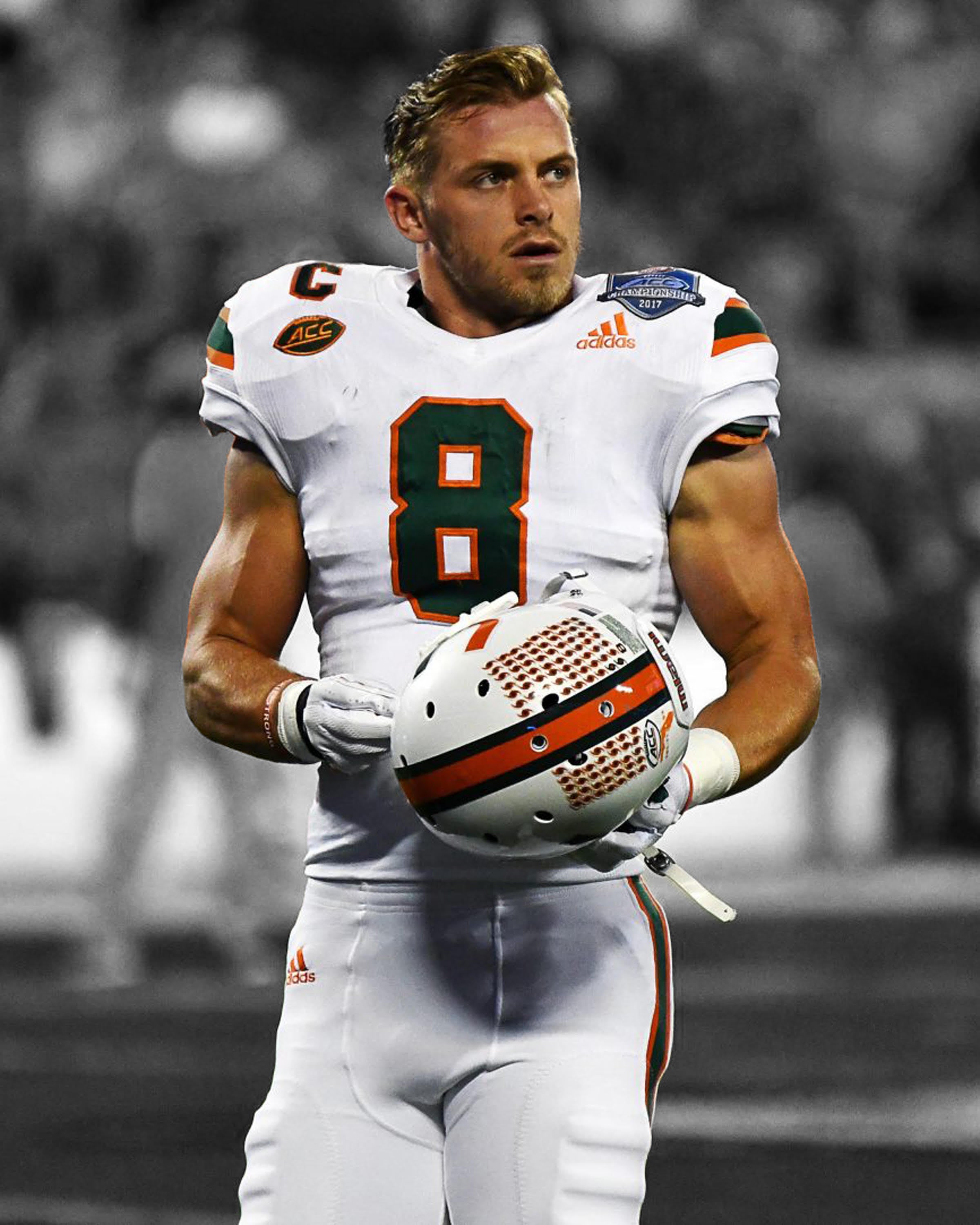 RSA Braxton Berrios Signed Miami White Football Jersey (JSA)