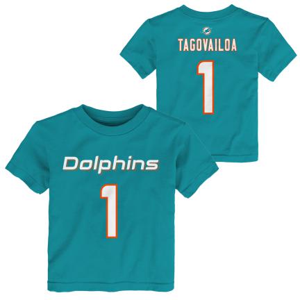 Buy Tyreek Hill Miami Dolphins Youth Mainliner Player Name & Number T-Shirt  - Aqua F4805305 Online