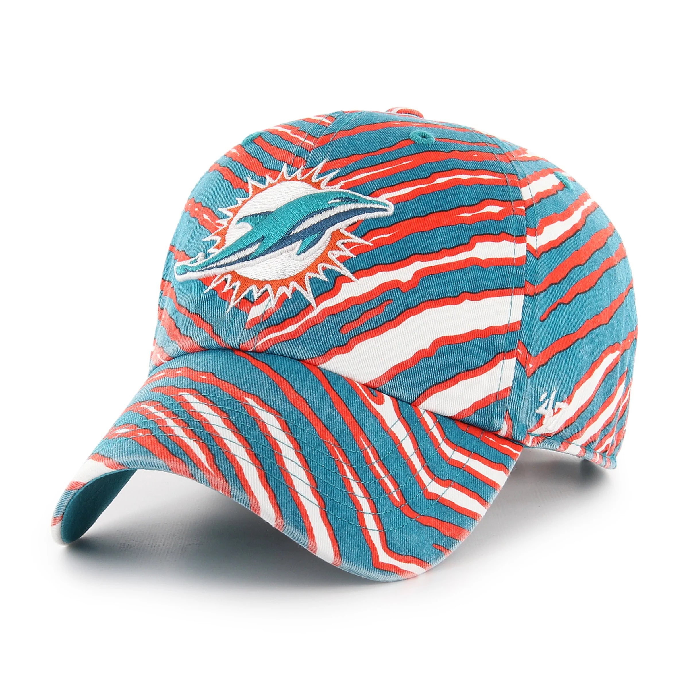 Men's '47 Camo/Black Miami Dolphins Trucker Adjustable Hat