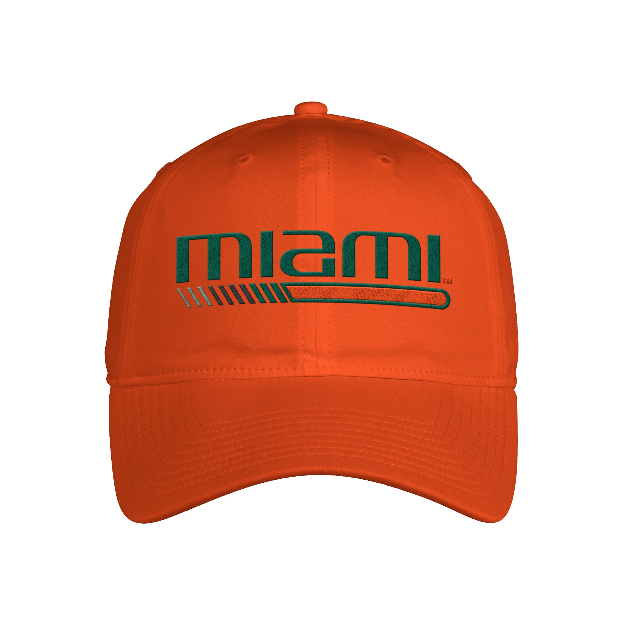 Miami Hurricanes Fitted Hat Cap Size 71/8 Zephyr Dark Green with Orange  Accents.