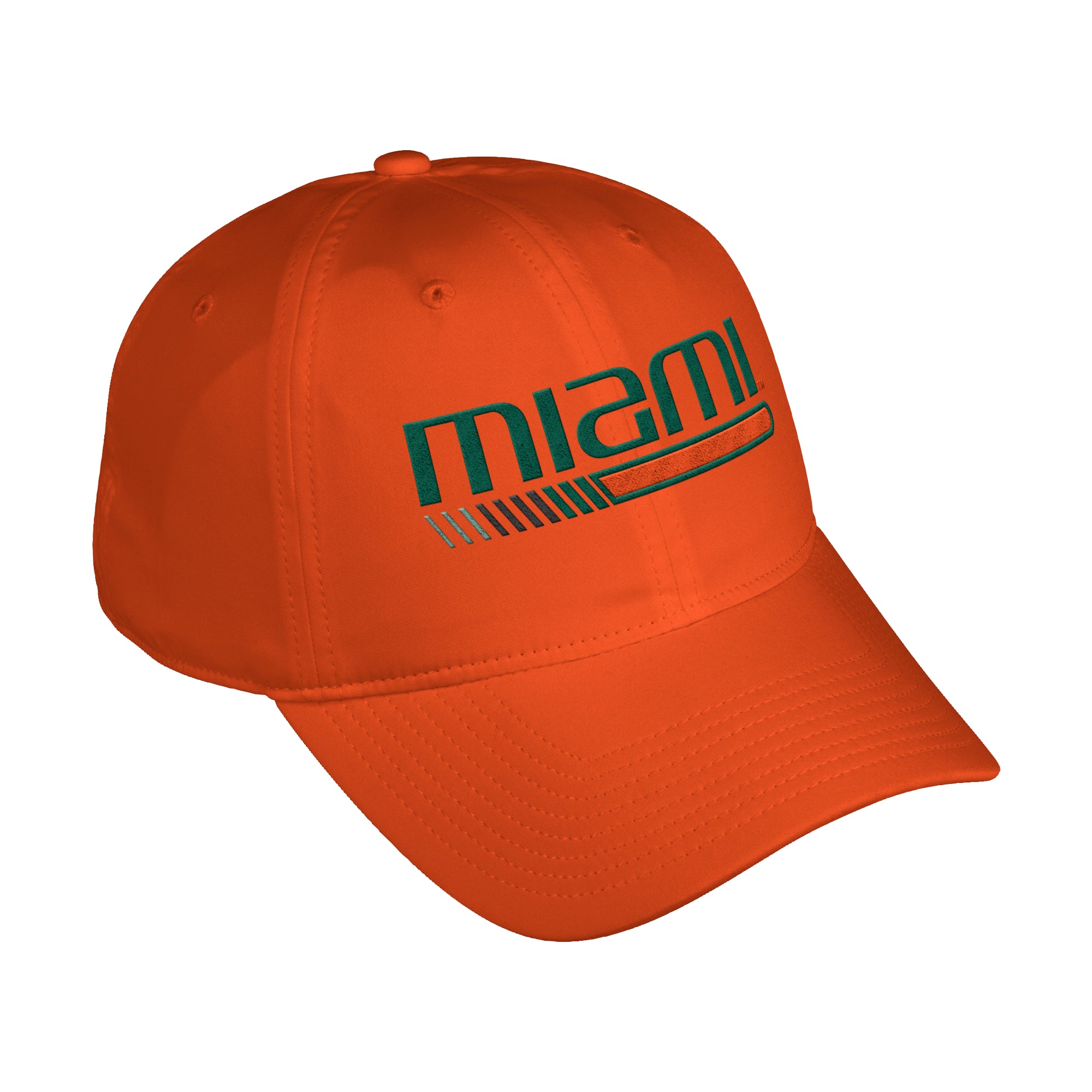 Miami Hurricanes Fitted Hat Cap Size 71/8 Zephyr Dark Green with Orange  Accents.