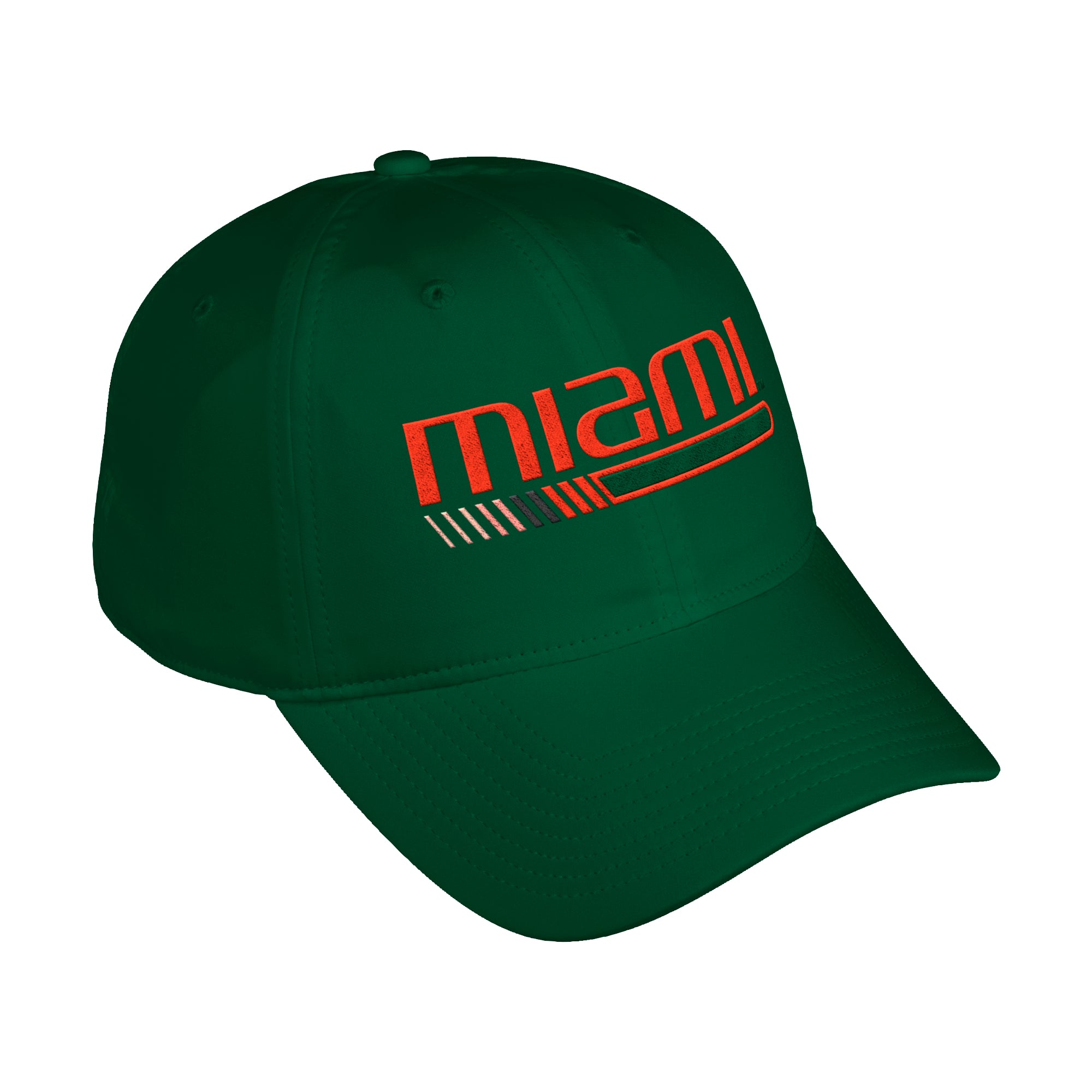 Top of the World Men's Miami Hurricanes Green Reflex Stretch Fit Hat