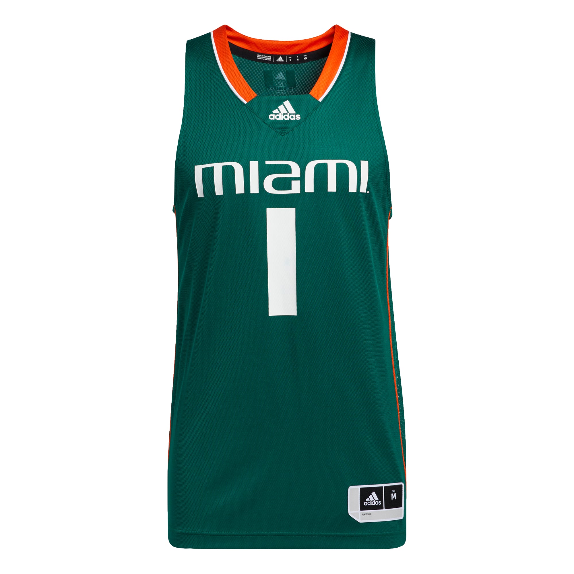 Men's Adidas Orange Miami Hurricanes Primegreen Baseball Jersey