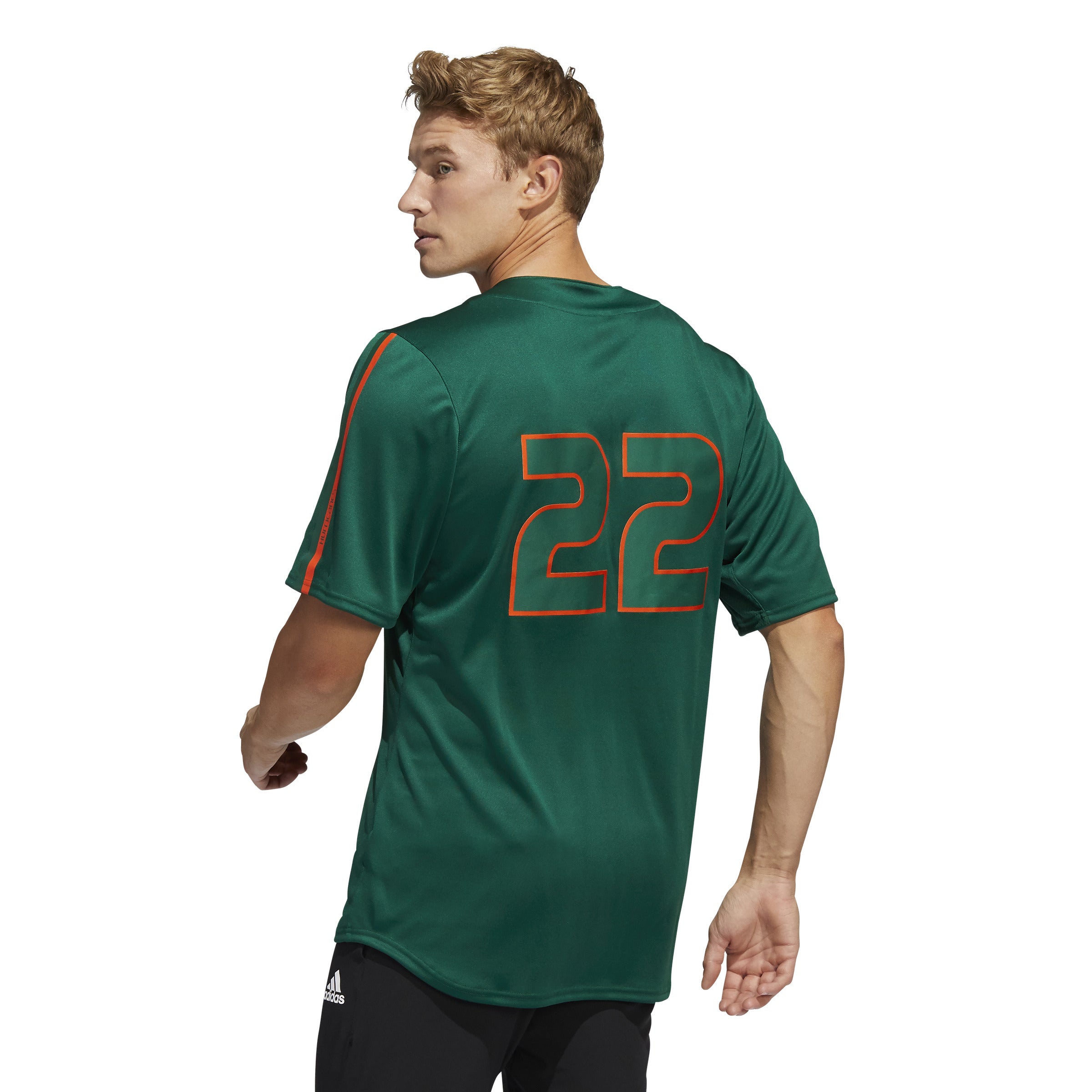 Adidas Miami Hurricanes Sample Team Player Issue Baseball Jersey L Large NEW