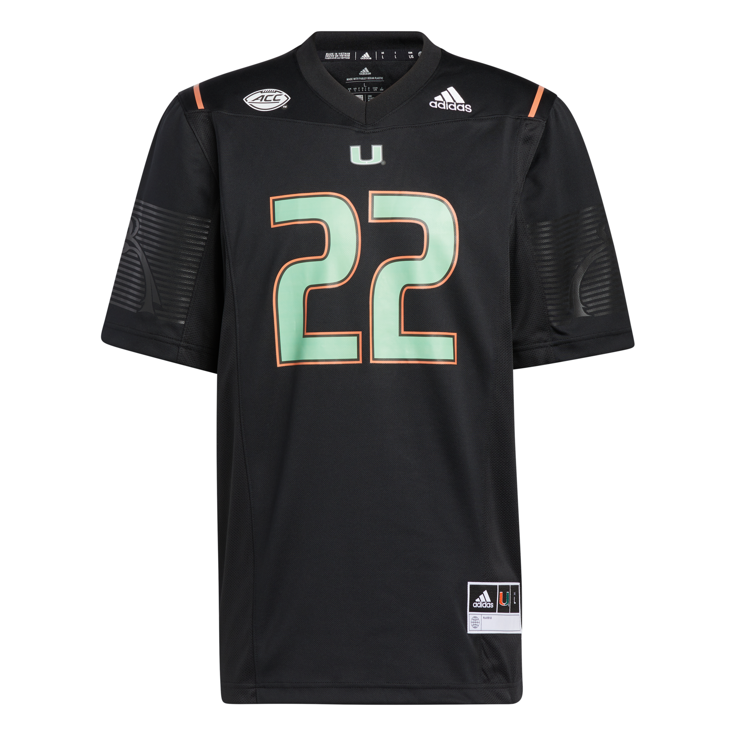 Custom College Basketball Jerseys Miami Hurricanes Jersey Name and Number ACC Black