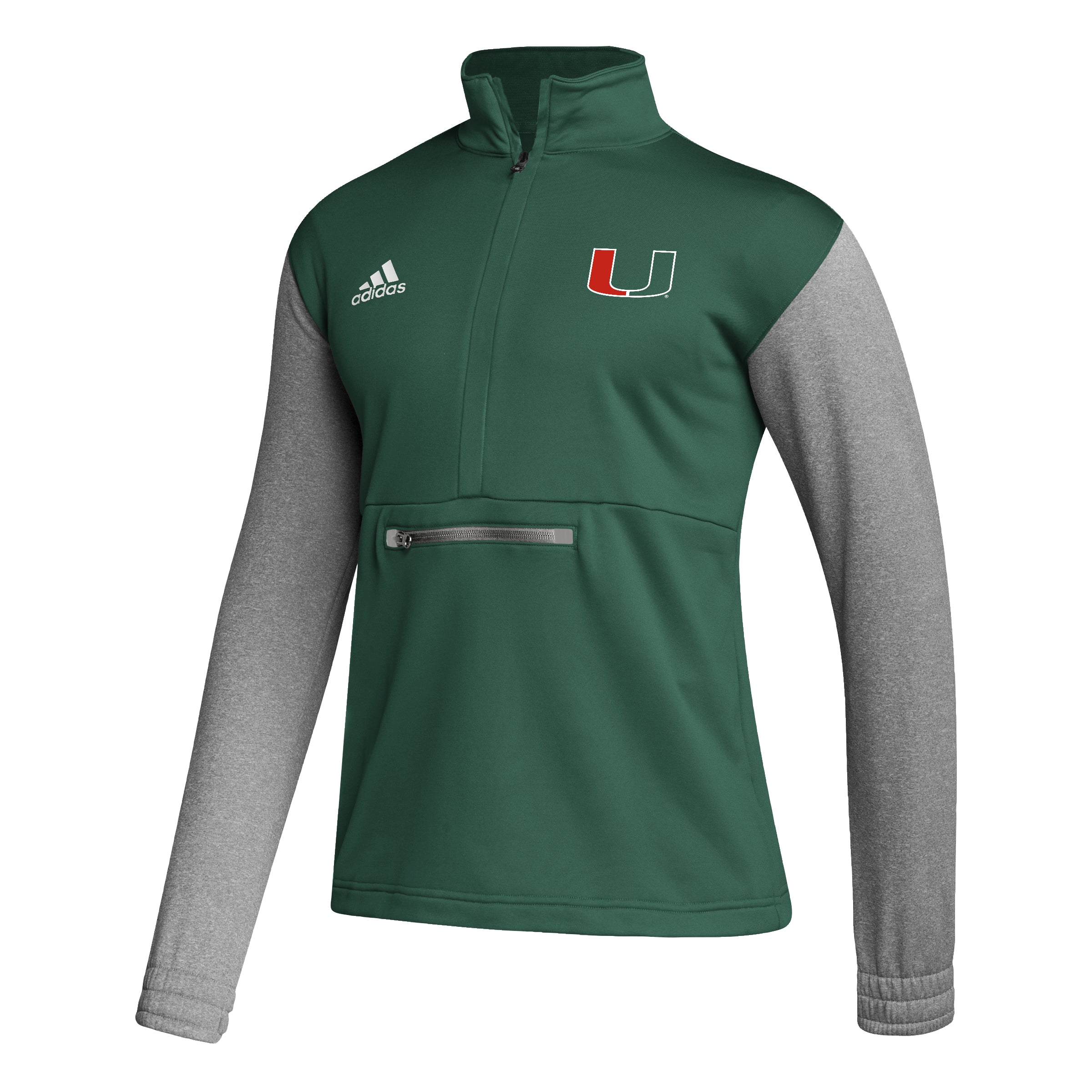 Miami Hurricanes Team-Issued adidas #7 Green Baseball Jersey