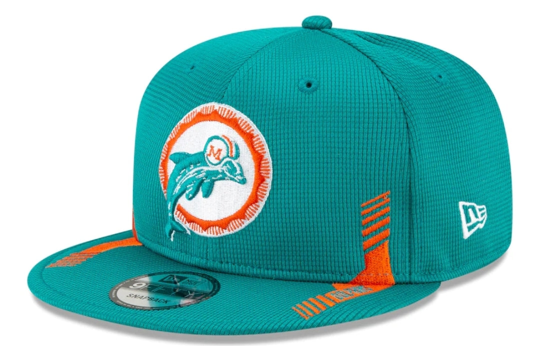 Miami Dolphins New Era Aqua 2023 NFL Training Camp 9FIFTY Snapback Hat