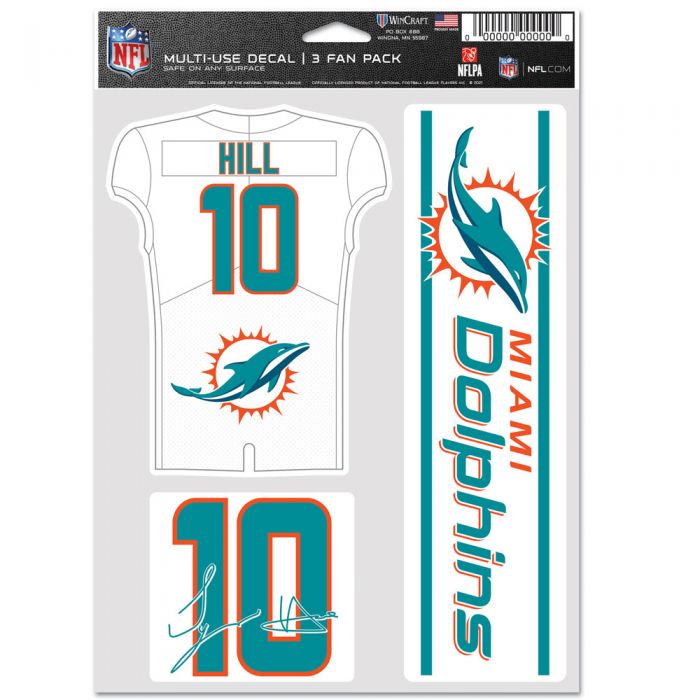 Sports Licensing Solutions LLC - NFL - Miami Dolphins - Windshield Decal -  White - 34 x 3.5