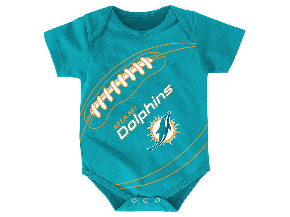 Dan Marino Miami Dolphins Pixel Art 21 Onesie by Joe Hamilton - Pixels