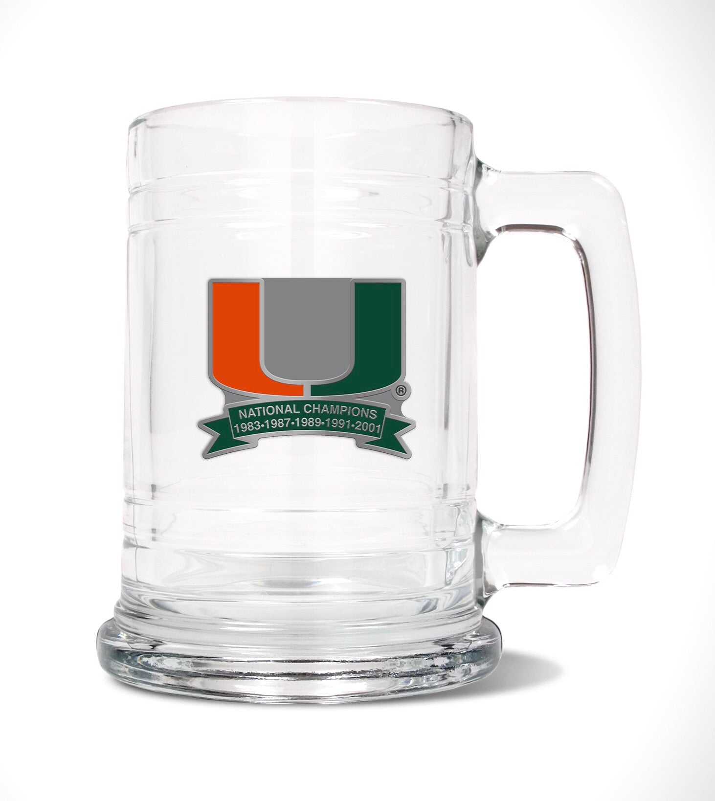 Miami Hurricanes Plastic Stem Wine Glasses Set - 16oz - 4 Pack