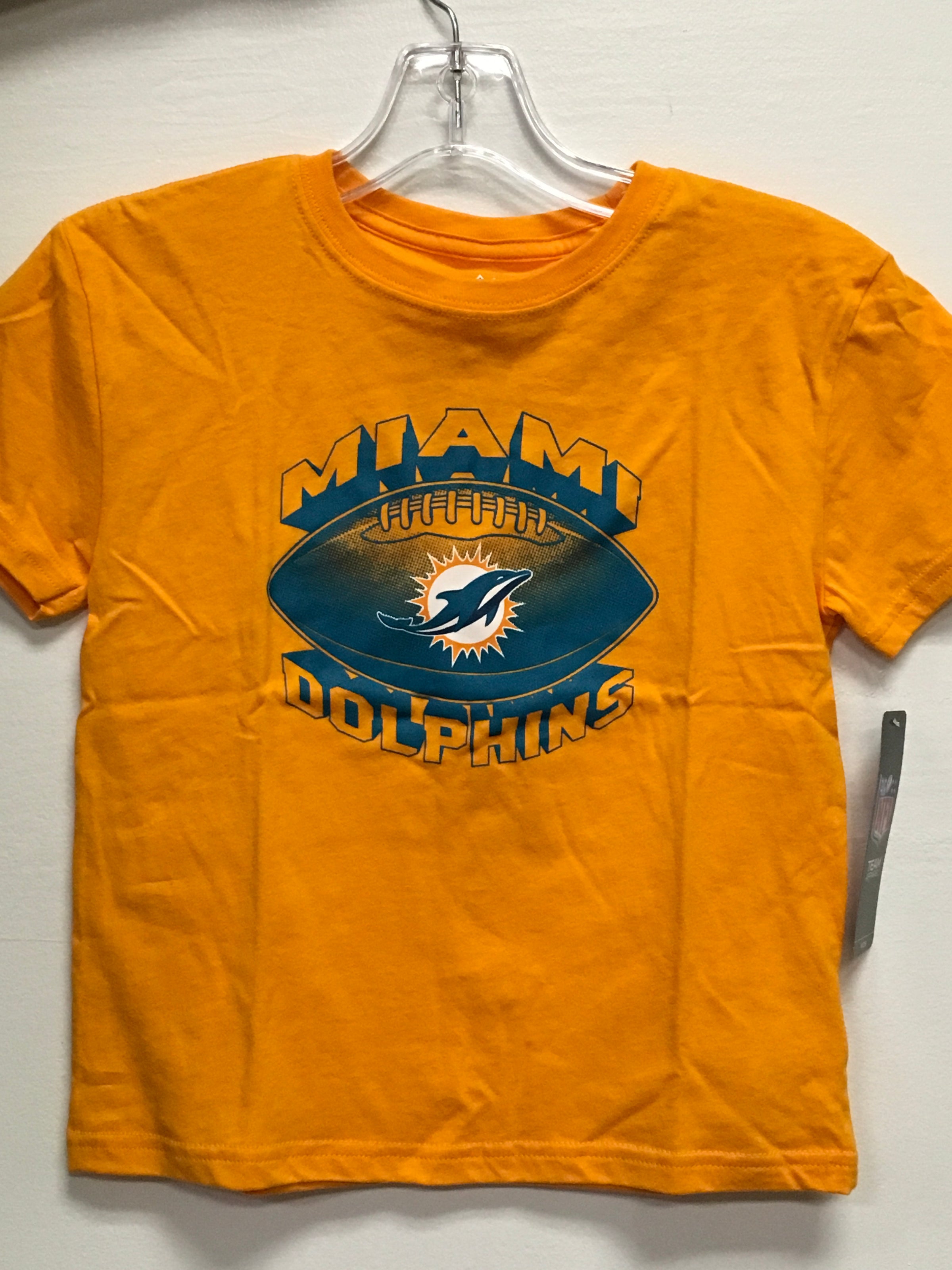 Vintage Miami Dolphins NFL Football Graphic T-Shirt Size YOUTH Small? Rare