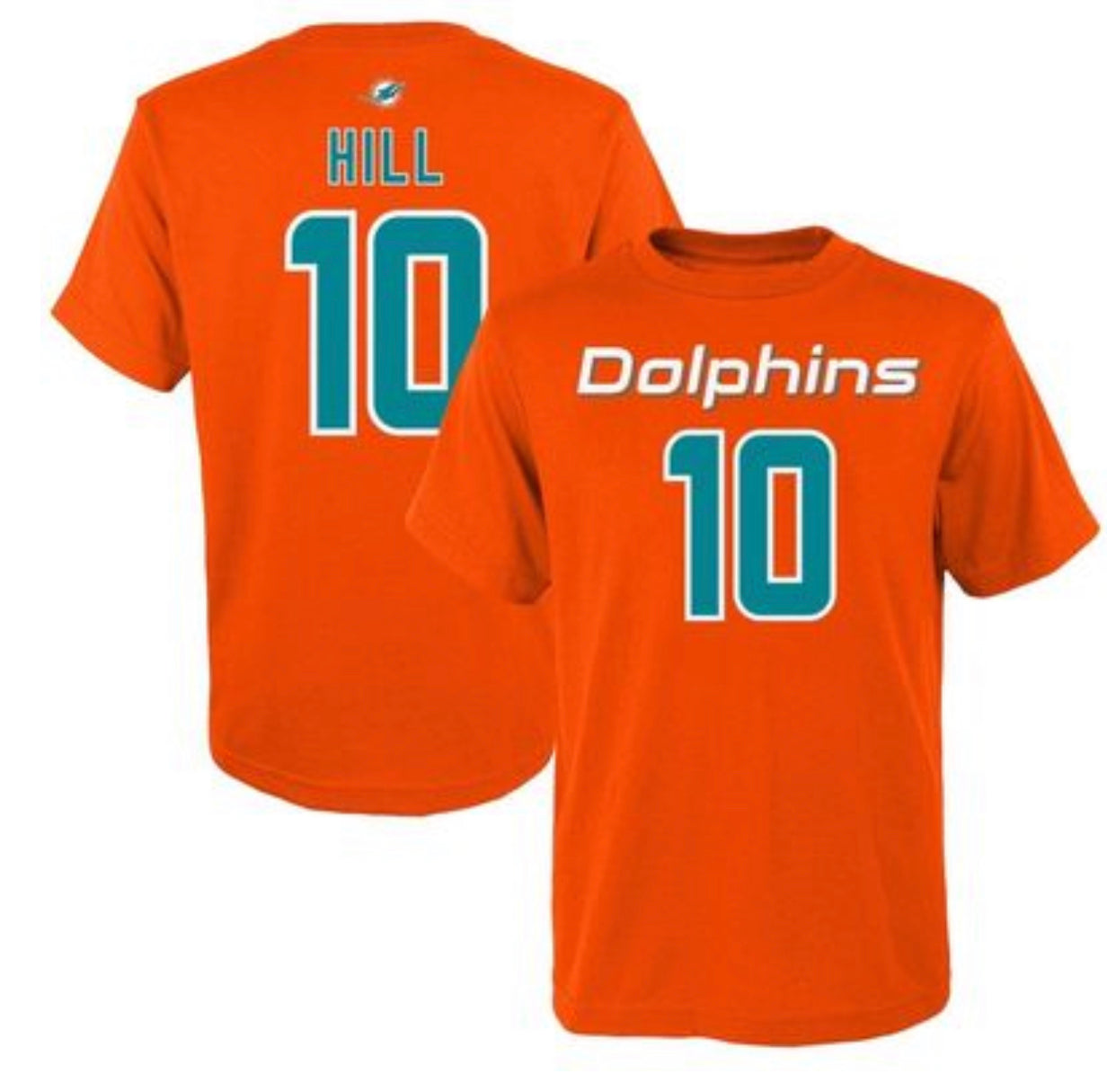 Nike Toddler Miami Dolphins Tyreek Hill #10 Aqua Game Jersey