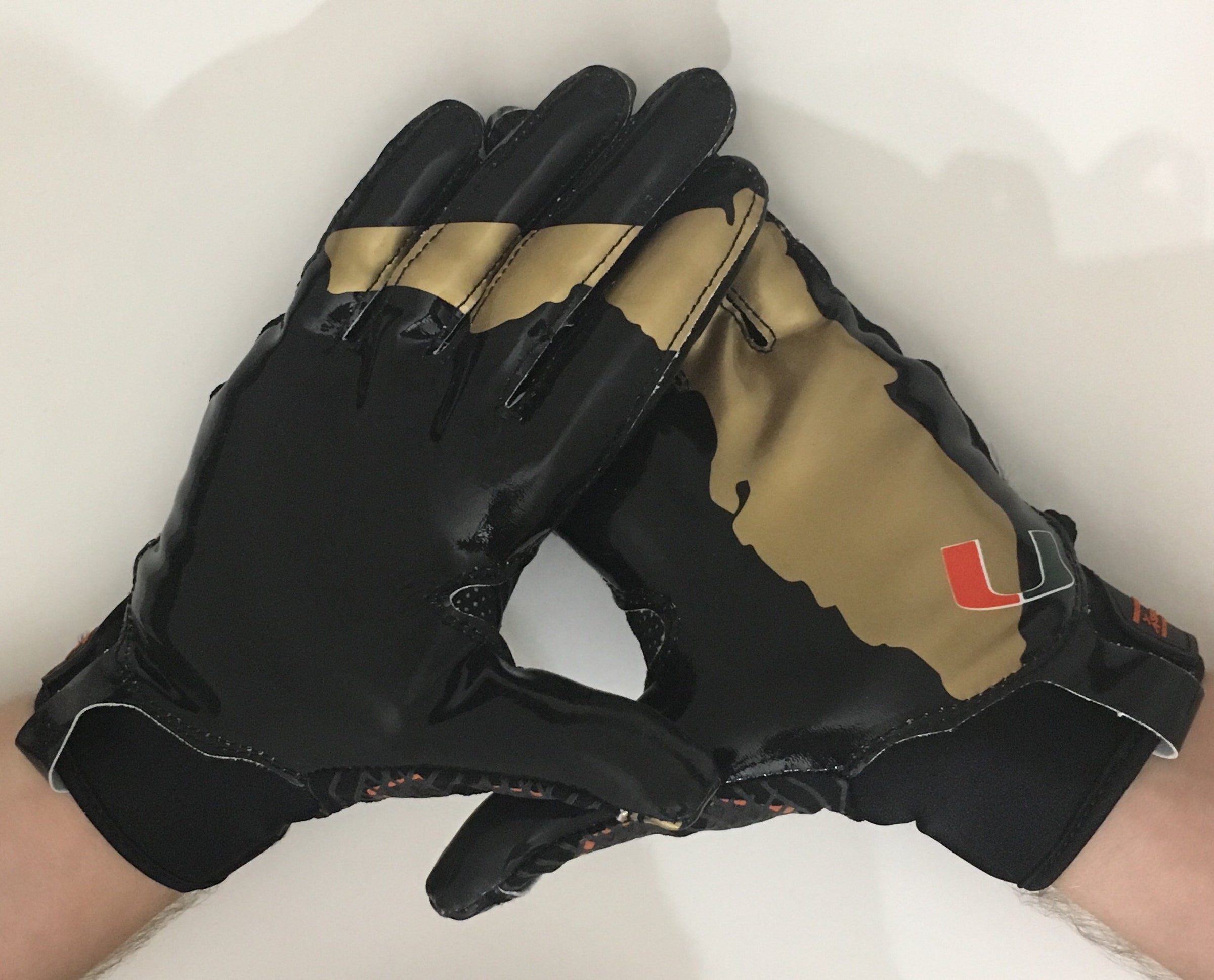 black football gloves