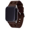 Miami Hurricanes Apple Watch Band - Brown Leather