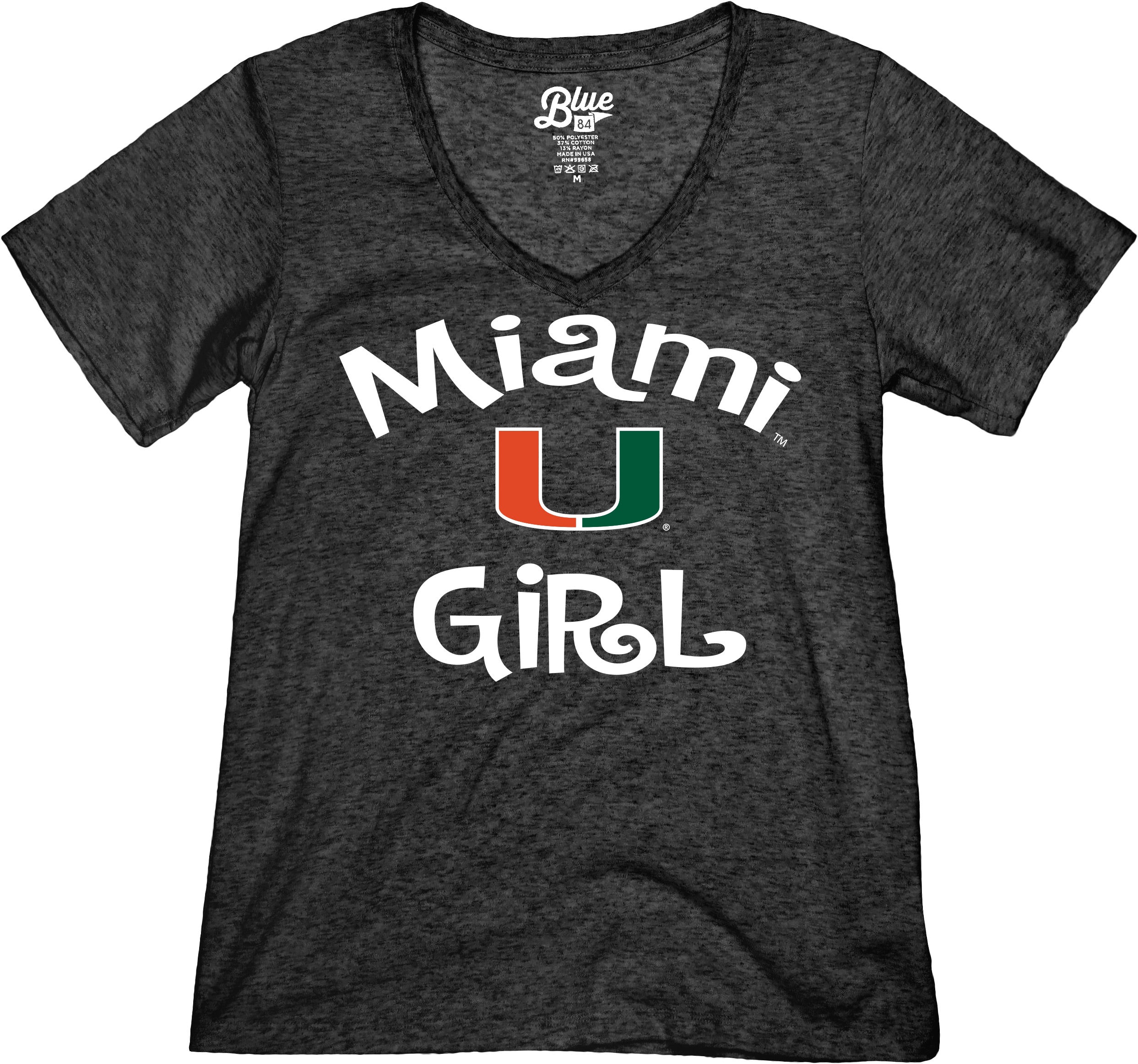 Women's New Era Orange Miami Marlins Jersey V-Neck T-Shirt