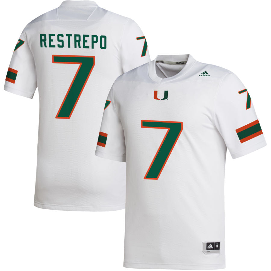 Adidas Miami Hurricanes #1 Premier Football Jersey – allCanes