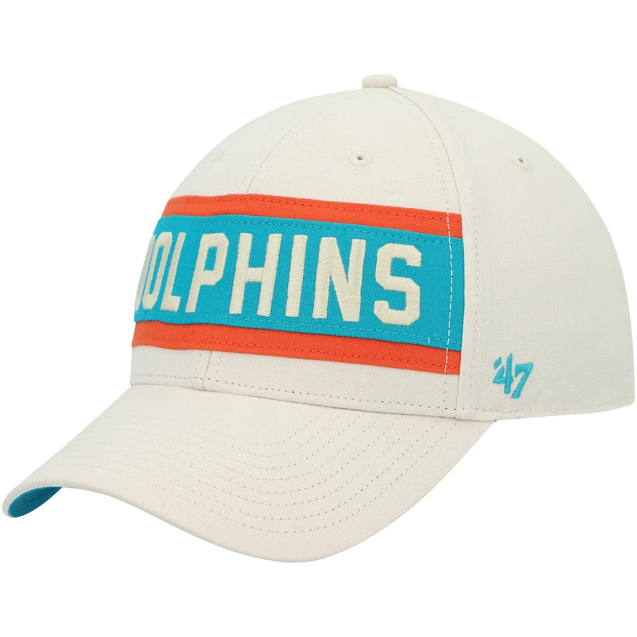 Men's '47 Camo Miami Dolphins Branson Clean Up Trucker Hat