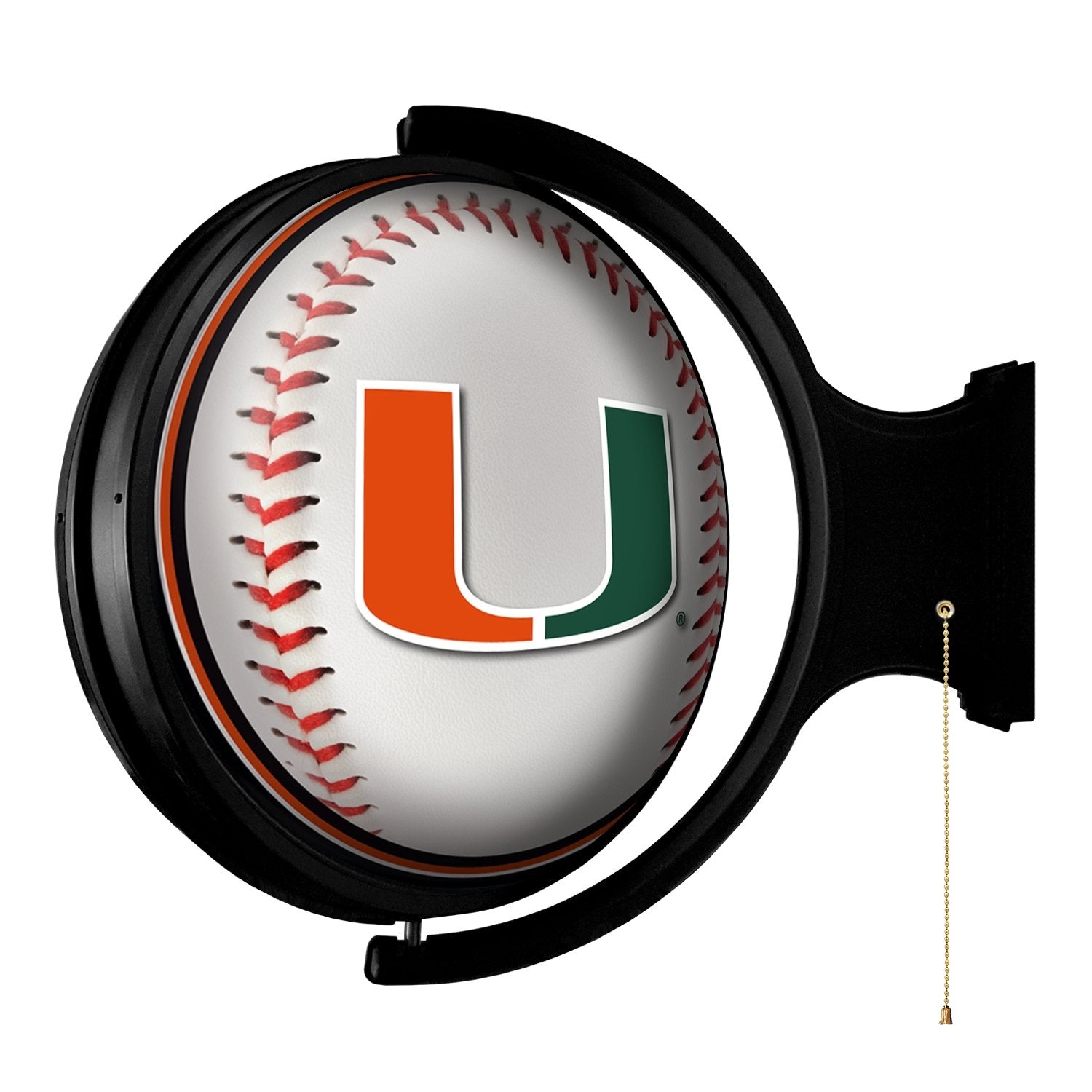 Miami Hurricanes Baseball Round Magnet