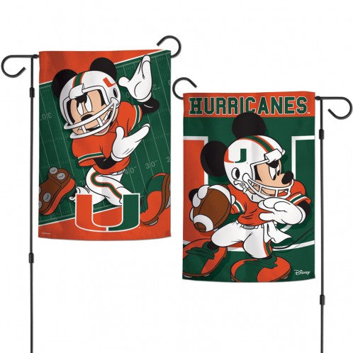 Miami Hurricanes Disney Garden Flag 12 5 X 18 Caneswear At