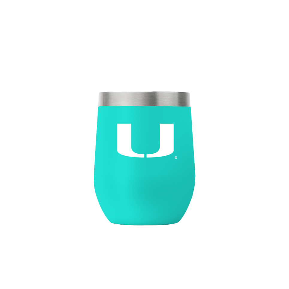 Miami Hurricanes Quencher Logo Flip Top Water Bottle