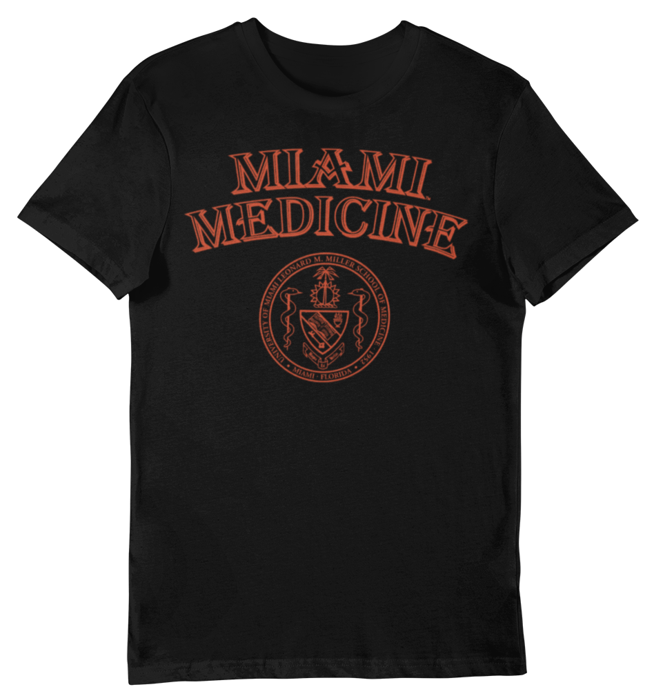 Miami Marlins Fanatics Bold Wordmark T-Shirt - Black L