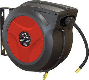 Goodyear Steel Retractable Air Compressor/Water Hose Reel with 3/8