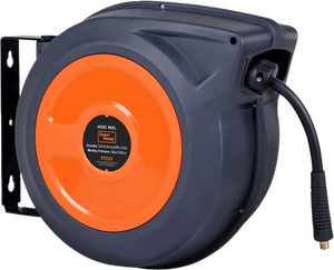 ReelWorks GUR016 Mountable Retractable Air Hose Reel 3' Lead-In Hose 1 –  FactoryPure