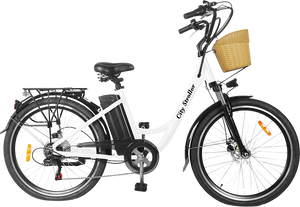 NAKTO City Stroller Electric Bicycle 6 Speed E-Bike 26