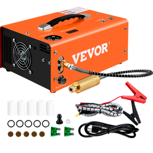 Vevor PCP Air Compressor 4500 PSI 0.4 Gal Portable 110V/220V Auto Stop Built In Adapter And Fan VV-GYDQBJS New