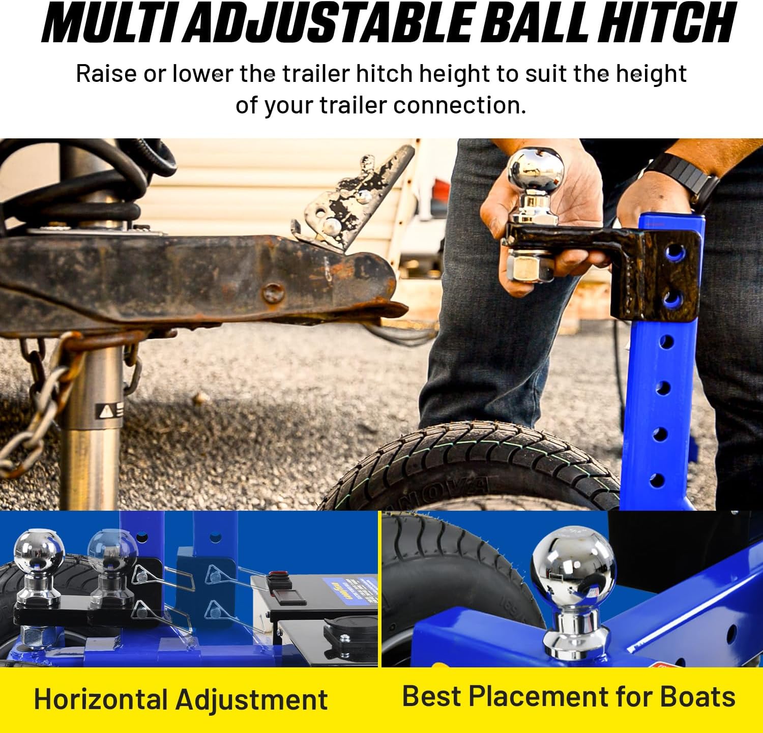 Goodyear GUO121 Trailer Dolly Electric 7500 lbs Max Weight 1100lbs Max Tongue Weight New - Image 6