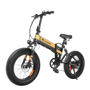 Cycrown CycKnight Fat Tire Folding Electric Bicycle 7 Speed 20