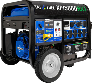 DuroMax XP15000HXT 12000W/15000W Tri-Fuel Gasoline Propane Natural Gas CO Alert Remote Start Generator New