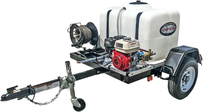 Simpson 95002 4200 PSI 4 GPM Honda GX390 CAT Pressure Washer Trailer New