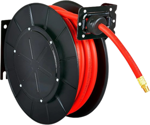 ReelWorks GUR016 Mountable Retractable Air Hose Reel 3' Lead-In Hose 1 –  FactoryPure