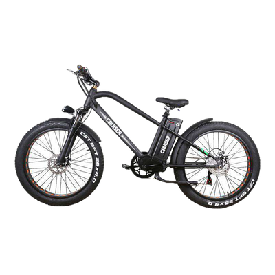 NAKTO 26 inch Motor with Peak 1000W 28 MPH Super Cruiser Electric Bicycle 5 Speed E-Bike 48V Lithium Battery New