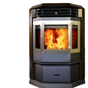 ComfortBilt HP22-SS 2,800 sq. ft. EPA Certified Auto Ignition Pellet Stove 55lb Hopper Brown New