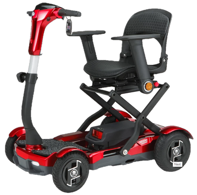 EV Rider Teqno AF S26 Automatic Folding Mobility Scooter Red New