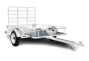 DK2 MMT4X6OG 1295 lbs. Capacity 4 ft. x 6 ft. Open Rail Galvanized Steel Flatbed Trailer New