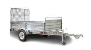 DK2 MMT5X7G-DUG 1639 lb. Capacity 4.5 ft. x 7.5 ft. Drive-Up Gate Single Axle Trailer Kit Galvanized New