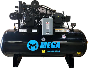 Mega Compressor MP-15120H3-U Air Compressor 120 Gallon 15 HP 175 PSI Electric Start New