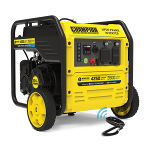 Champion 200913 3500W/4250W Open Frame Remote Start Inverter Generator New