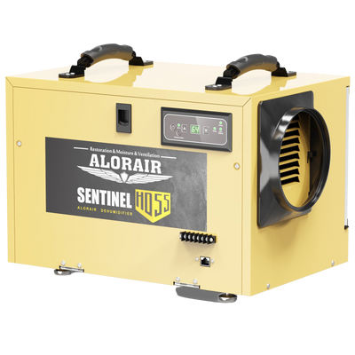 AlorAir Sentinel HD55 Gold Basement/Crawlspace Commercial Dehumidifier Removal 120 PPD with Drain Hose, Auto Defrost, And Memory Restart New