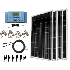 WindyNation SOK-100WPI-15 Complete 100 Watt Solar Panel Kit with 1500W  VertaMax Power Inverter for 12 Volt Battery Systems New