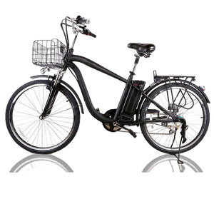 NAKTO 26 inch 250W Motor with Peak 350W 19 MPH Camel Electric Bicycle 6 Speed E-Bike 36V Lithium Battery Men's Black New