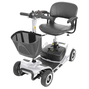 Vive Health MOB1027 4-Wheel Swivel Seat Mobility Scooter Silver New