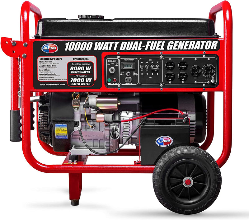 All Power America/Gentron APGG10000GL 8000W/10000W Electric Start Dual Fuel Generator New